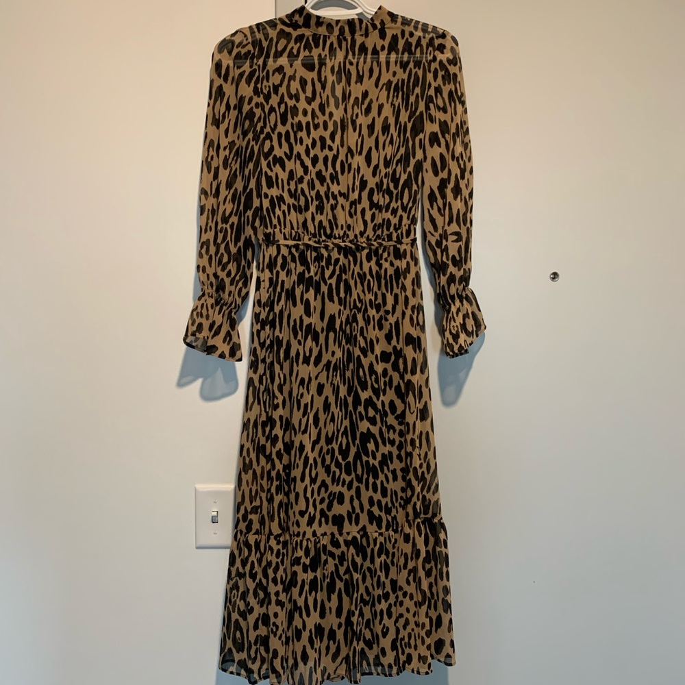 NWT Leopard Midi Dress